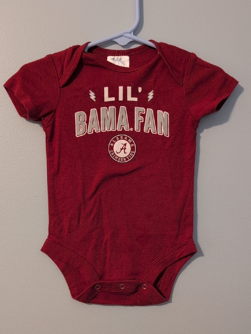 Rivalry Threads Crimson 'Lil Bama Fan' One-Piece
